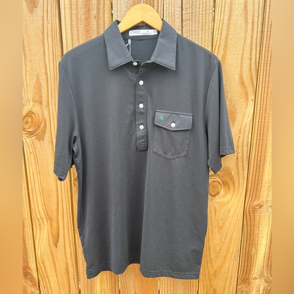 Black Criquet Performance Golf Polo in Size Medium NWT - Picture 1 of 2